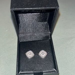R.H. Macy and Co. Diamond earrings never worn. Originally $200.